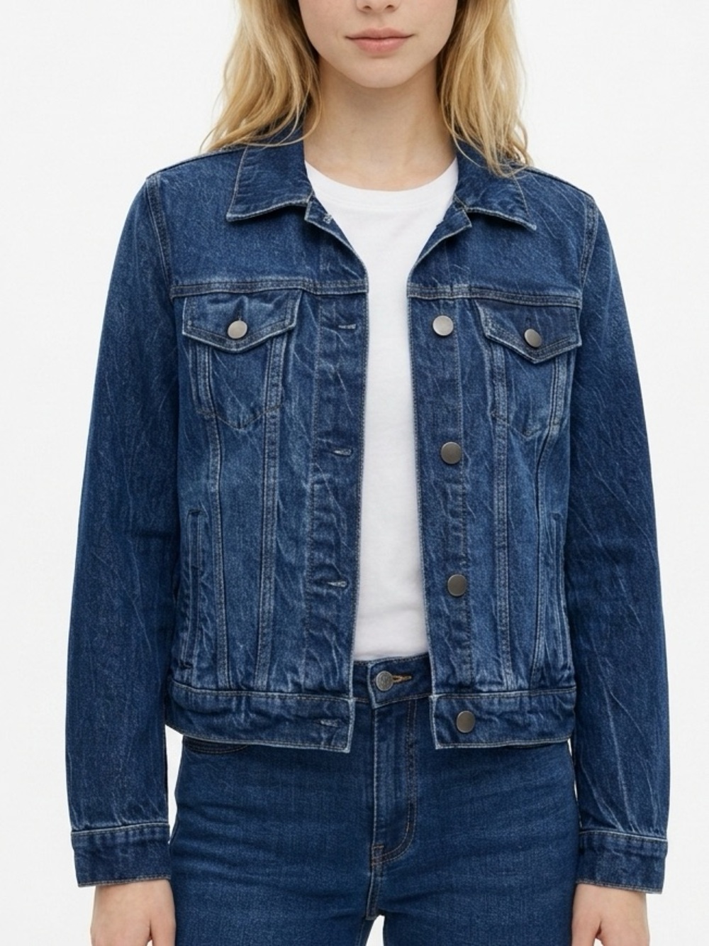 |•A.N.A•| Dark Blue Denim Jean Jacket Size Small